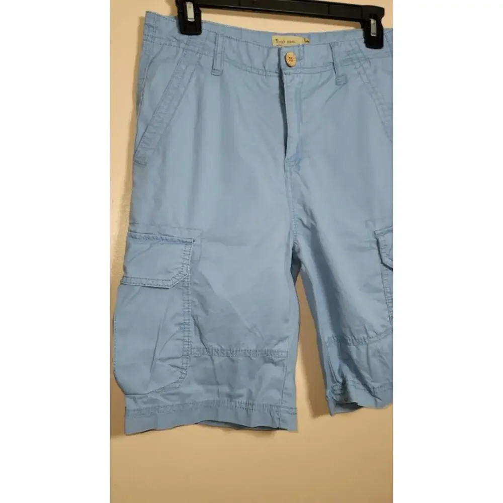 Lucky Brand Boy's Size 16‎ Youth Cargo Shorts Blue 100% Cotton
